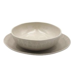 Ayesha Curry Serving Platter and Serving Bowl Vanilla Set
